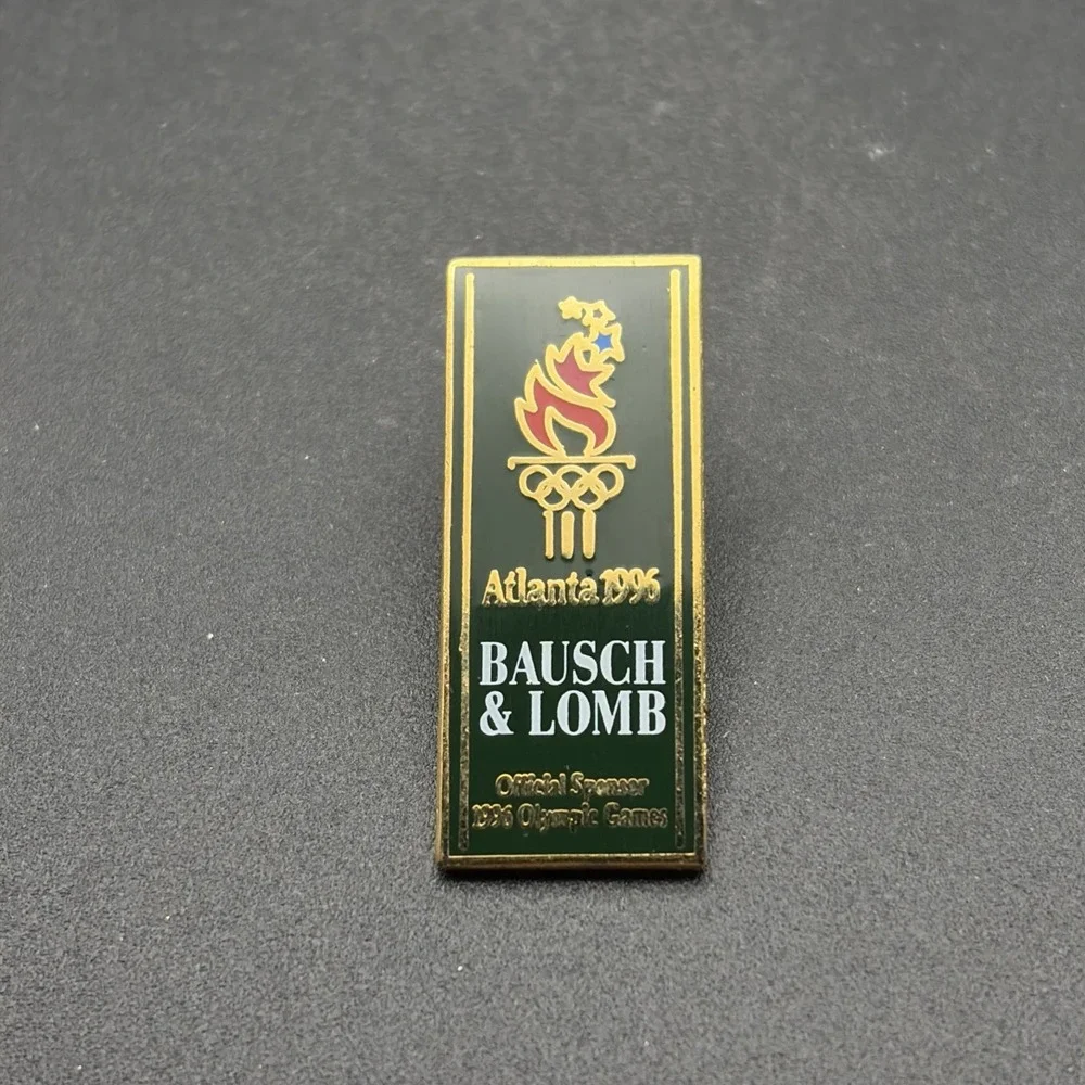 1996 Atlanta Olympics Bausch &‎ Lomb Sponsor Lapel Hat Pin